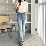 配色メロー5分袖表面感カットソー | GeeRA | 詳細画像6