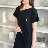 【U. S. POLO ASSN.】アシメネックリブカットソーワンピース | GeeRA | 詳細画像4