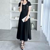 【U.S. POLO ASSN.】レイヤード風ヘンリーネック半袖ワンピース | GeeRA | 詳細画像3