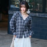 シアーチェックオーバーサイズフードシャツ | GeeRA | 詳細画像21