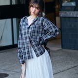 シアーチェックオーバーサイズフードシャツ | GeeRA | 詳細画像22