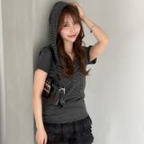 フード付きボーダーＴシャツ | GeeRA | 詳細画像15 