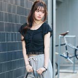 シアー楊柳パフスリーブフリルブラウス | GeeRA | 詳細画像19
