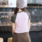 ロゴ刺繍配色ラグランコンパクトTシャツ | GeeRA | 詳細画像6