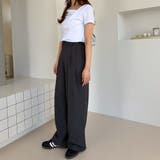 ダブルタックボリュームストライプスラックスワイドパンツ | GeeRA | 詳細画像6