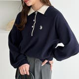 【U.S. POLO ASSN.】バイカラーポロ衿ニット | GeeRA | 詳細画像7