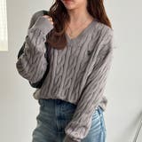 【U.S. POLO ASSN.】Vネックケーブルニット | GeeRA | 詳細画像11