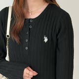 【U.S. POLO ASSN.】ヘンリーネックリブニットワンピ | GeeRA | 詳細画像6