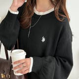 【U.S. POLO ASSN.】配色ゆるシルエットニットワンピ | GeeRA | 詳細画像12