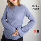 シャーリング素材配色メロウカットソー | GeeRA | 詳細画像1 