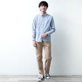 シャツ メンズ 長袖 ストライプ オックスシャツ 春 ボタンダウン | GENELESS | 詳細画像12
