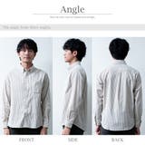 シャツ メンズ 長袖 ストライプ オックスシャツ 春 ボタンダウン | GENELESS | 詳細画像15