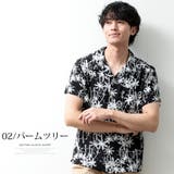 アロハシャツ メンズ オープンカラー 花柄 総柄 開襟シャツ 涼しい | GENELESS | 詳細画像8 