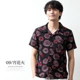 アロハシャツ メンズ オープンカラー 花柄 総柄 開襟シャツ 涼しい | GENELESS | 詳細画像15 