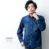 デニムシャツ メンズ シャツ デニム カジュアルシャツ メンズシャツ 綿100 | GENELESS | 詳細画像12
