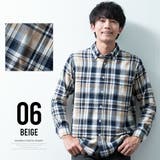 チェックシャツ メンズ 長袖 秋冬 トップス カジュアルシャツ 綿 コットン | GENELESS | 詳細画像13