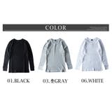 tシャツ メンズ 長袖 サーマル ワッフル 細身 Tシャツ クルーネック | GENELESS | 詳細画像12 