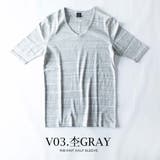 Tシャツ メンズ 5分袖 tシャツ 半袖 半袖tシャツ 細身 シャツ | GENELESS | 詳細画像14 