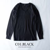 tシャツ メンズ 長袖 クルーネック スパンフライス 長袖tシャツ 細身 | GENELESS | 詳細画像14 