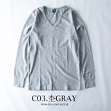 tシャツ メンズ 長袖 クルーネック スパンフライス 長袖tシャツ 細身 | GENELESS | 詳細画像15 