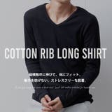 Tシャツ メンズ 長袖 コットンフライス 細身 ストレッチ tシャツ | GENELESS | 詳細画像2 