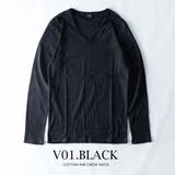 Tシャツ メンズ 長袖 コットンフライス 細身 ストレッチ tシャツ | GENELESS | 詳細画像18 