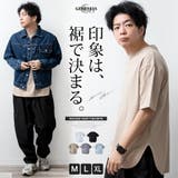 tシャツ メンズ ロング 半袖 ラウンドヘム Tシャツ 裾 レイヤード | GENELESS | 詳細画像1