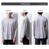 tシャツ メンズ 長袖 ラウンド裾 クルーネック 長袖tシャツ 重ね着 | GENELESS | 詳細画像14