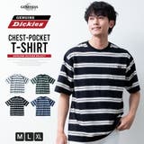 半袖tシャツ メンズ GENUINE Dickies ボーダー 春 tシャツ | GENELESS | 詳細画像1 