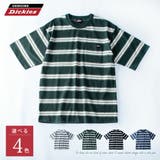 半袖tシャツ メンズ GENUINE Dickies ボーダー 春 tシャツ | GENELESS | 詳細画像5 