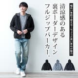 パーカー メンズ ジップアップ ボーダー パーカ 春 羽織 | GENELESS | 詳細画像3