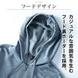 パーカー メンズ ジップアップ ボーダー パーカ 春 羽織 | GENELESS | 詳細画像5