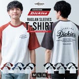 tシャツ メンズ ラグラン バックプリント ディッキーズ 夏 半袖 Tシャツ | GENELESS | 詳細画像1 