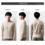 tシャツ メンズ 長袖 vネック 長袖tシャツ 秋冬 細見え スリム Tシャツ | GENELESS | 詳細画像9