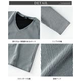 tシャツ メンズ 長袖 vネック 長袖tシャツ 秋冬 細見え スリム Tシャツ | GENELESS | 詳細画像11