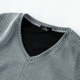 tシャツ メンズ 長袖 vネック 長袖tシャツ 秋冬 細見え スリム Tシャツ | GENELESS | 詳細画像12