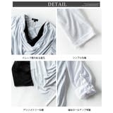 ドレープ tシャツ メンズ 長袖 ドレープネック 重ね着風 ヴィジュアル系 | GENELESS | 詳細画像11