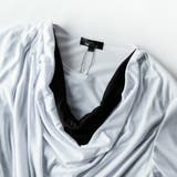 ドレープ tシャツ メンズ 長袖 ドレープネック 重ね着風 ヴィジュアル系 | GENELESS | 詳細画像12