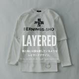 tシャツ メンズ 長袖 重ね着風 フェイクレイヤード パンク ロック | GENELESS | 詳細画像2