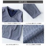 tシャツ メンズ 長袖 Vネック Tシャツ 長袖tシャツ テレコ スリム 秋冬 | GENELESS | 詳細画像13 