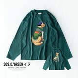 tシャツ メンズ 長袖 オーバーサイズ 長袖tシャツ ゆったり Tシャツ ネコ | GENELESS | 詳細画像14