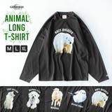 tシャツ メンズ 長袖 長袖tシャツ プリント ネコ イヌ ヒツジ 熊 | GENELESS | 詳細画像1