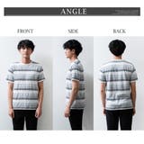tシャツ メンズ 半袖 ボーダー 半袖tシャツ ジャガード Tシャツ 夏 | GENELESS | 詳細画像12