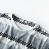 tシャツ メンズ 半袖 ボーダー 半袖tシャツ ジャガード Tシャツ 夏 | GENELESS | 詳細画像15