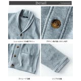 カーディガン メンズ 裏起毛 カーデ 長袖 ショールカーディガン 無地 暖かい | GENELESS | 詳細画像17