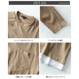 tシャツ メンズ トップス 長袖 重ね着風 ゆったり ロンt クルーネック | GENELESS | 詳細画像16