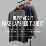 tシャツ メンズ 半袖 重ね着風 無地 | GENELESS | 詳細画像2