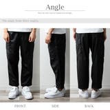 カーゴパンツ メンズ エコレザー ワイド カーゴ パンツ ゆったり | GENELESS | 詳細画像8