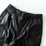 カーゴパンツ メンズ エコレザー ワイド カーゴ パンツ ゆったり | GENELESS | 詳細画像10