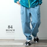 カーゴパンツ メンズ デニム カーゴ ゆったり ワイドパンツ 春 ジーパン | GENELESS | 詳細画像11